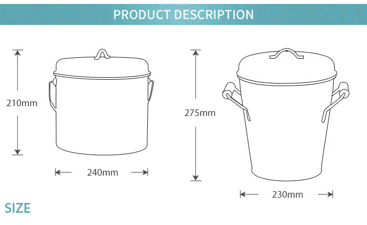 Contenedor de abono para cocina Encimera Contenedor de abono interior Cubo de abono para encimera con tapa 100% a prueba de herrumbre