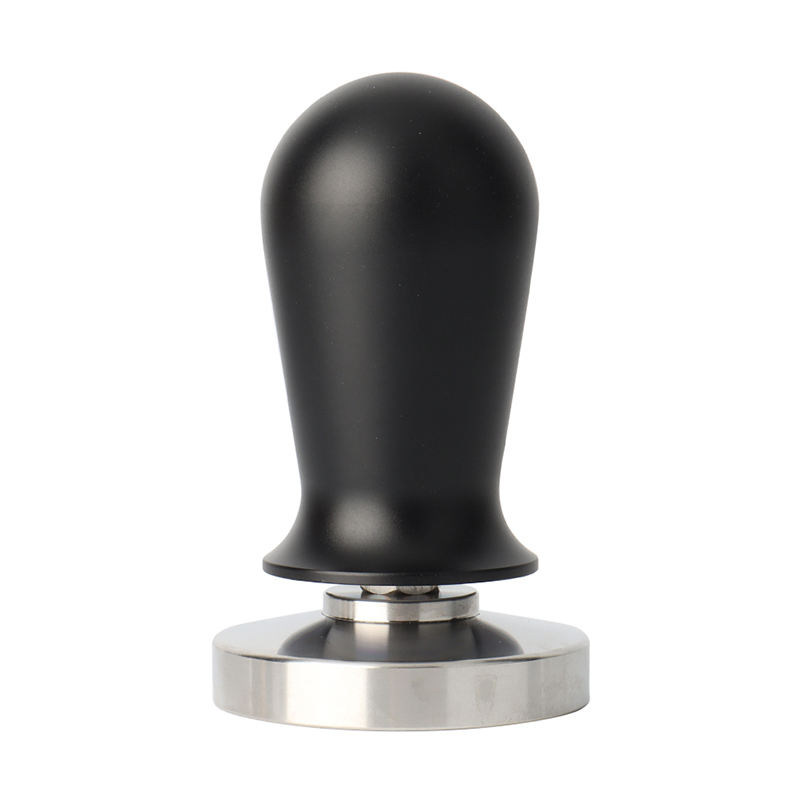 Tamper de café de 51 mm Presión regulada Calibrada Espresso Tamper de mano Base de acero inoxidable 304 Negro
