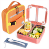 Venta al por mayor de adultos y niños, caja Bento para el almuerzo a prueba de fugas, contenedor de almacenamiento de alimentos, fiambrera de acero inoxidable 304 con tapa