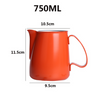 Jarra de leche Barista, jarra de leche de acero inoxidable de 600ml, taza para espumar, jarra de leche humeante de café expreso de Metal
