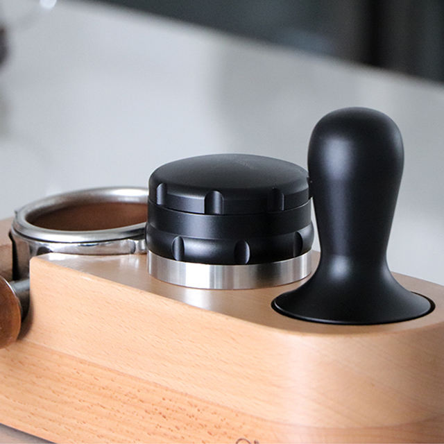 Prensa de granos de café Espresso Base de 51mm-58mm para Barista cocina hogar tienda acero inoxidable café Tamper