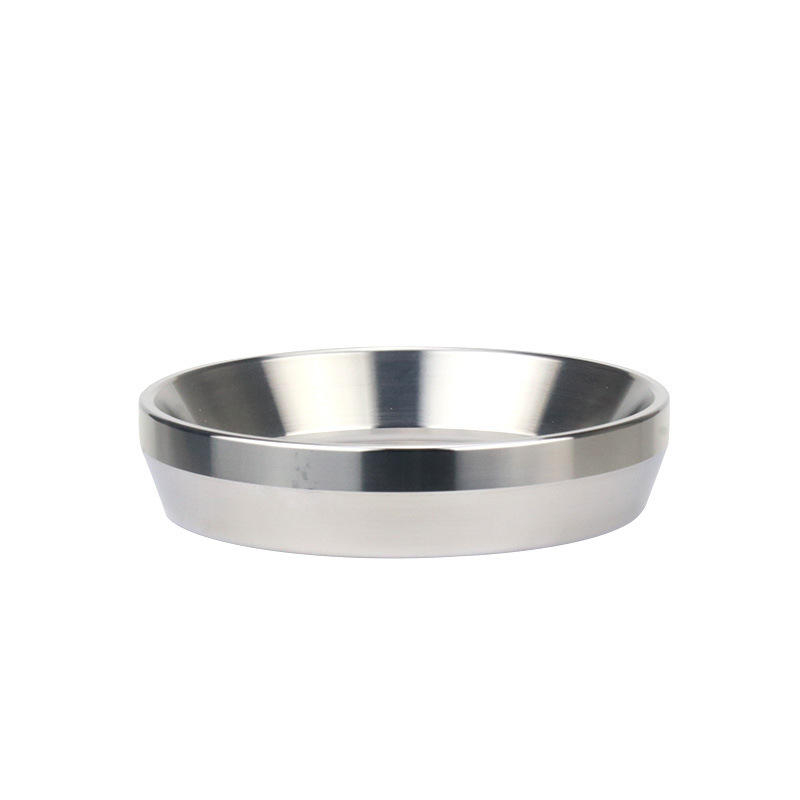 Embudo dosificador de acero inoxidable Espresso de 58mm para cafetera portafiltro, anillo dosificador de café en polvo