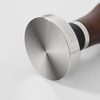 Prensa de café espresso portátil de acero inoxidable con mango de madera para café molido Tamper de café