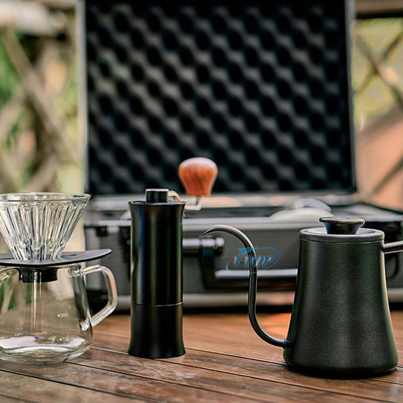 Kit de hervidor de agua árabe V60, herramientas de barista, bolsa de café para acampar, juegos de café y té, goteador de café
