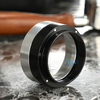 Embudo dosificador de espresso de 51mm/53mm/58mm anillo dosificador de café de acero inoxidable Compatible con portafiltro de 51mm/54mm/58mm