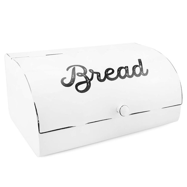 Contenedor de almacenamiento de caja de tostadas de pan de acero inoxidable más vendido Contenedor de comida de acero inoxidable de metal con tapas