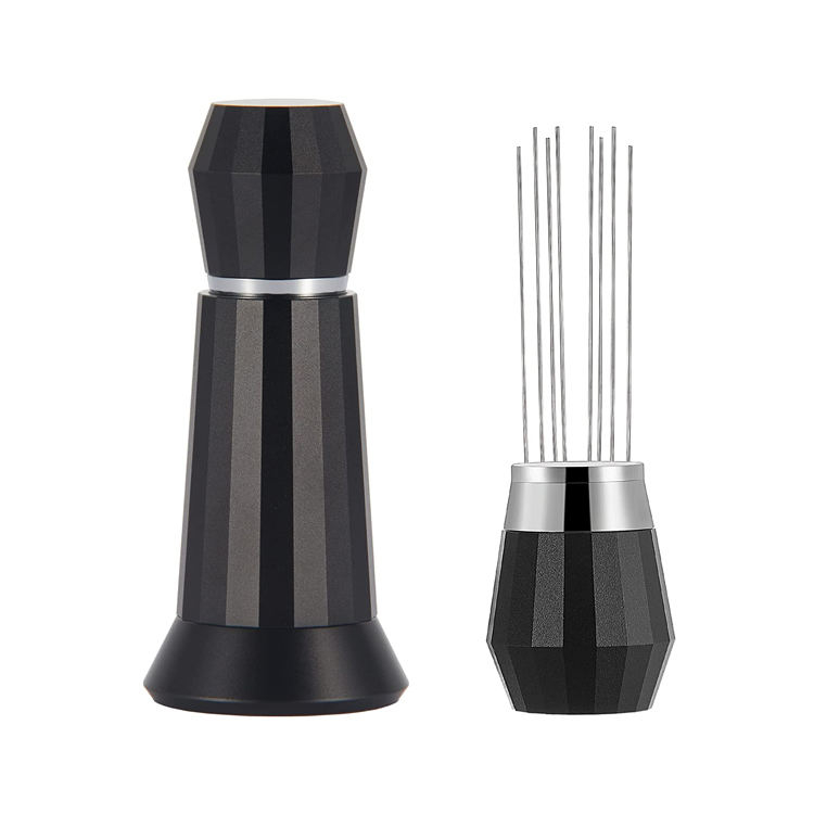 Herramienta de distribución con soporte Barista profesional Aguja de 0,4 mm Herramienta WDT Espresso Aguja de café Agitador