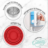 Respetuoso con el medio ambiente, superventas, juego de tazones de mezcla Premium de 18 cm, ensaladera de acero inoxidable con tapa para utensilios de cocina