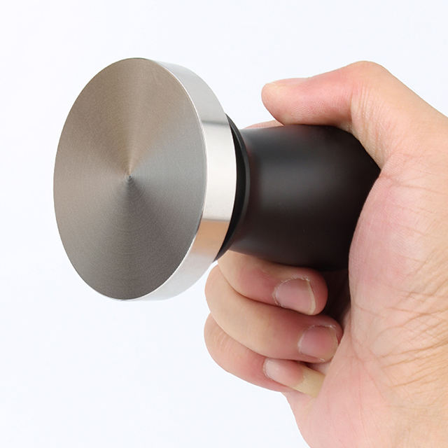 Tamper de café de 51 mm Presión regulada Calibrada Espresso Tamper de mano Base de acero inoxidable 304 Negro