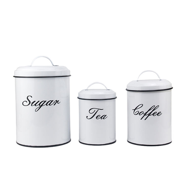 Tarro de almacenamiento hermético personalizado para té y café en grano CanisterSet