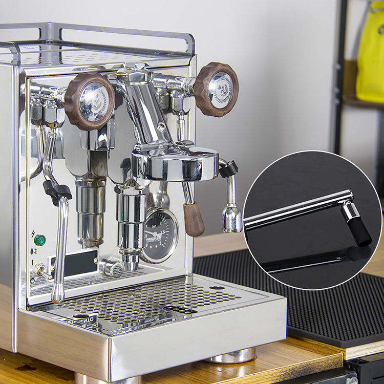 Limpiador de máquina de café semiautomático cepillo de limpieza de máquina de café cepillo de vapor, herramienta de limpieza de vapor de aluminio cepillo de café de nailon