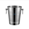 Cubo de hielo de doble pared de acero inoxidable con aislamiento de 3 cuartos de galón de estilo clásico para fiestas y bares