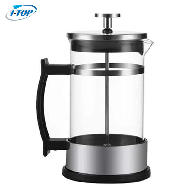 I-TOP GFP13 Muestra GRATIS 600ml 800ml 1000ml precio bajo dropshipping cafetera cafetera de vidrio inoxidable café prensa francesa