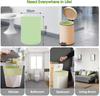 Bolsas de basura 100% compostables, bolsas de chatarra de comida de cocina, bolsas de basura de baño de abono pequeño para el hogar