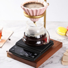 Báscula de café digital con temporizador CestMall 3 kg / 0.1 g Pantalla oculta LED alta Báscula de cocina con placa de metal recargable por USB