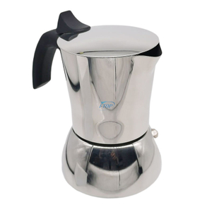 Moka Pot de acero inoxidable Inox 18/8 Cafetera espresso Mocha Pot Inducción de calor Mango de nylon disponible