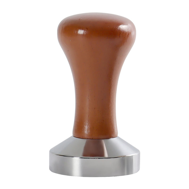 Durable Espresso Tamper Máquina de café espresso con tapete Profesional Barista Espresso Mano de madera Tamper de café