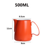 Jarra de leche Barista, jarra de leche de acero inoxidable de 600ml, taza para espumar, jarra de leche humeante de café expreso de Metal