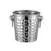 Cubo de hielo portátil de doble pared de 3 litros Cubo de hielo de acero inoxidable para cubo de bebidas