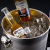 Cubo de hielo portátil personalizado de 3 litros de doble pared, cubo de hielo de acero inoxidable para cubo de bebidas