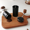 Molinillo de café Manual, rebaba ajustable, acero inoxidable, portátil, Manual, Mini molinillo de café en grano, mango de madera