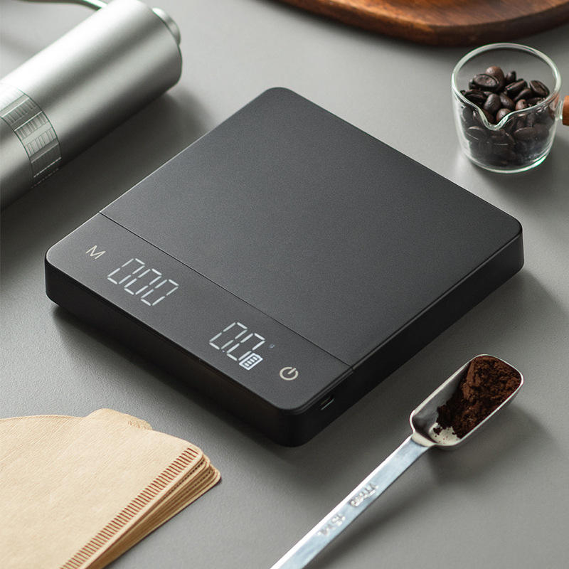 Báscula de café por goteo con temporizador, peso de café Digital electrónico portátil, báscula de goteo para el hogar, báscula electrónica LCD con temporizador