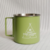 Taza de agua de acero inoxidable para acampar, taza plegable portátil para exteriores de 330ml para bebidas frías, cerveza, café, tazas de Metal, juego de herramientas para café