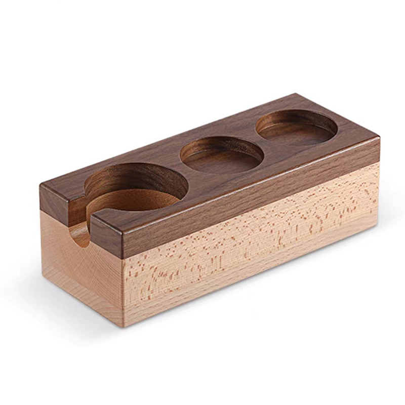 Caja de café de madera de nogal natural Caja de café