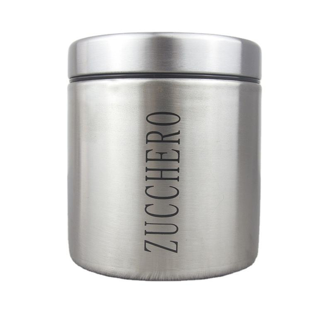 Tarros organizadores herméticos de cocina, contenedor de almacenamiento de té y café de azúcar, juego de botes de acero inoxidable