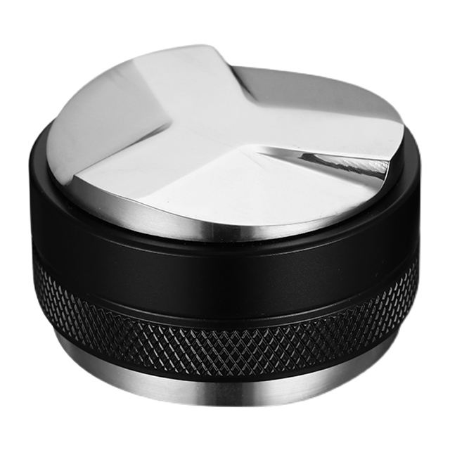 Distribuidor de café y tamper con indicador Espresso Hand Tamper Tool Se adapta a todos los portafiltros Profundidad ajustable Coffee Tamper