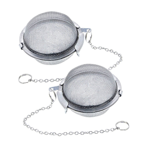 Bolas de té de malla de acero inoxidable de grado alimenticio 304/infusor de té/filtro de té