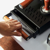 Barista Style Espresso Long Coffee Knock Bin Accesorios Cajón Acero inoxidable Knock Box Negro