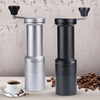 Molinillo de café Manual con rebabas de acero inoxidable, configuración ajustable, molinillo de café manual, núcleo de acero Manual de aluminio de aviación