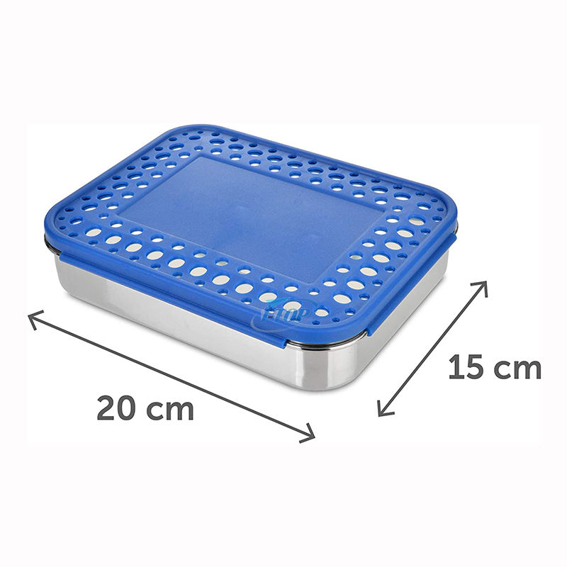 Fiambrera resistente a fugas de acero inoxidable para niños, apta para lavavajillas, sin BPA, con logotipo personalizado, con pestillos