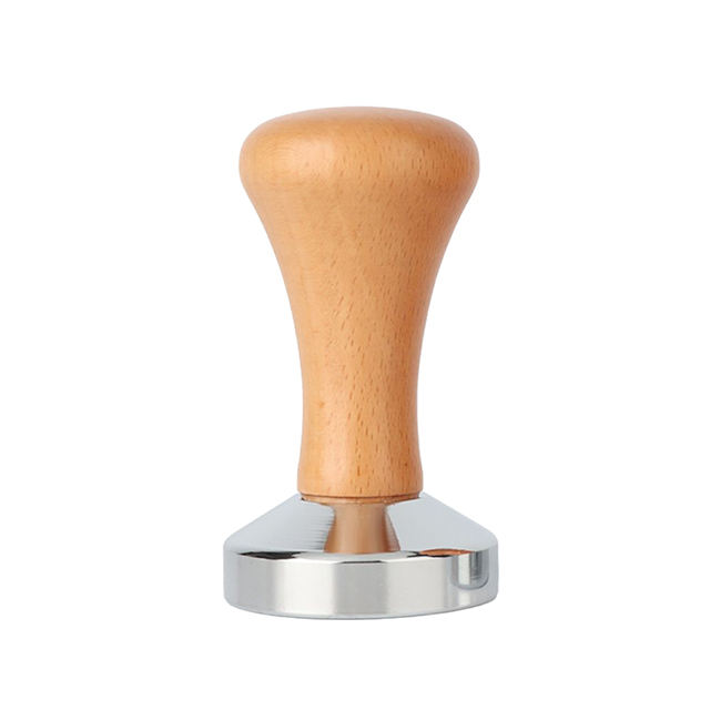 Durable Espresso Tamper Máquina de café espresso con tapete Profesional Barista Espresso Mano de madera Tamper de café