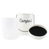 Compostador de 1,3 galones para encimera de cocina, a prueba de óxido, filtros antiolor para interiores, cubo de compostaje con tapa