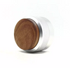 Distribuidor de café de 58 mm, distribuidor de café de acero inoxidable, decoración de nogal, distribuidor de café de altura ajustable con madera