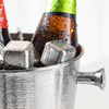 Factory Direct Vintage Rustic Farmhouse cubo de hielo de acero galvanizado para uso en bar al aire libre