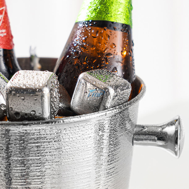 Factory Direct Vintage Rustic Farmhouse cubo de hielo de acero galvanizado para uso en bar al aire libre