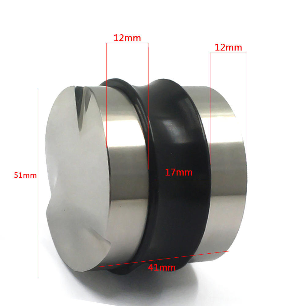 Nivelador de distribuidor de café de 53,3 mm y manipulador manual, herramienta de prensado de espresso |Doble cara, profundidad ajustable |Espresso resistente ha