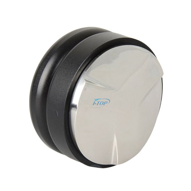 Herramienta de distribución de espresso Nivelador de espresso 51 mm a 58 mm Distribuidor de café negro de acero inoxidable