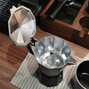 Juego de café Moka para acampar al aire libre, caja de juegos de café portátil con molinillo y moka, taza de café
