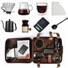 Fabricante de cafetera manual con logotipo personalizado, portátil, para acampar al aire libre, para viajes, fabricante de cajas de regalo, juego de café V60, juego de café