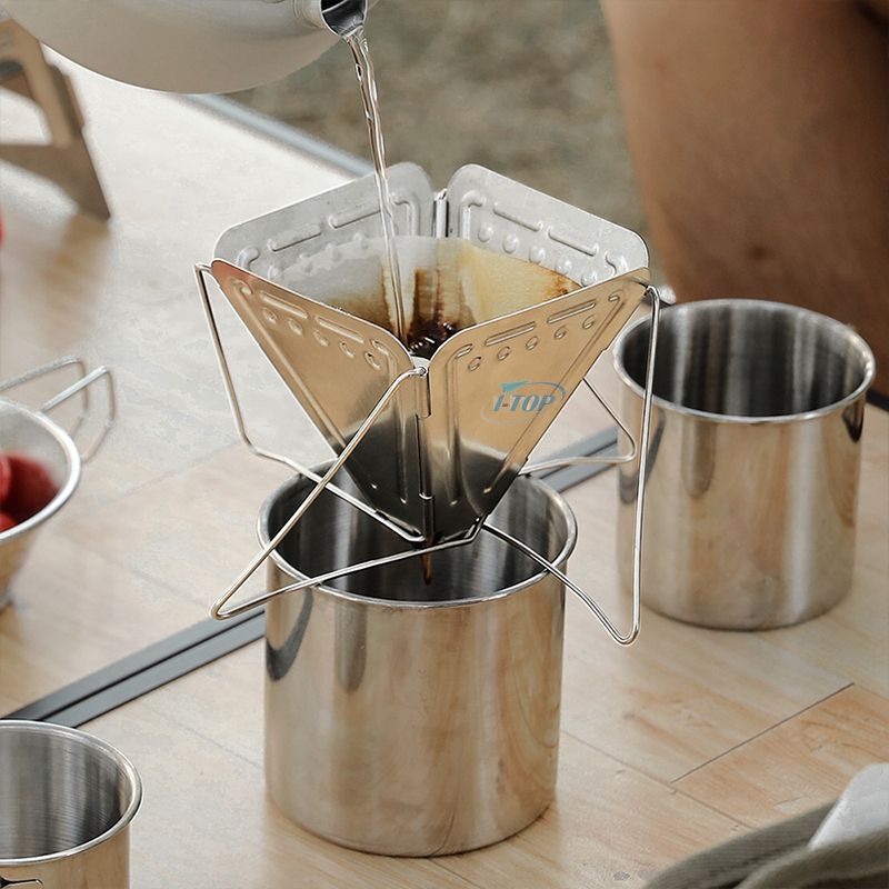 Hervidor de agua de acero inoxidable para verter sobre el gotero de café con filtro Meker