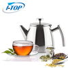 Tetera de acero inoxidable de doble pared de 1,2 l Mantiene el té caliente durante mucho tiempo con el infusor de té Tetera