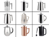 Prensa de café 350/800/1000/1500ml apta para lavavajillas cafetera de prensa francesa de acero inoxidable de doble pared