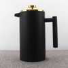 Prensa de café 350/800/1000/1500ml apta para lavavajillas cafetera de prensa francesa de acero inoxidable de doble pared