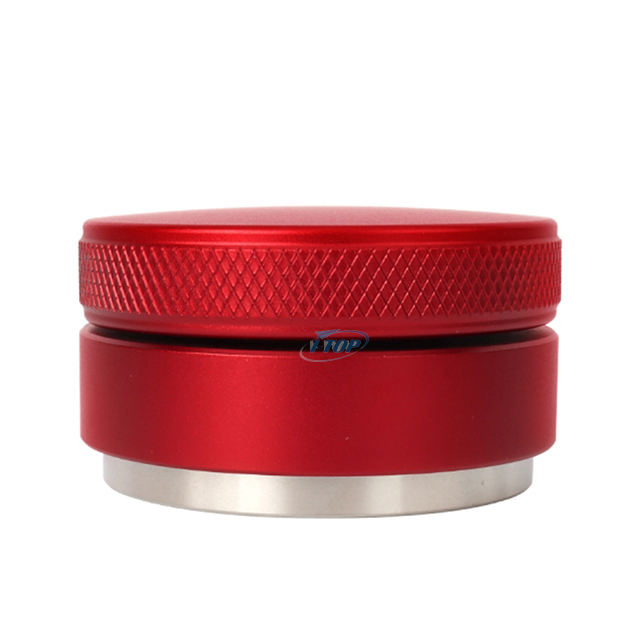 Distribuidor de espresso rojo Nivelador de espresso compatible con portafiltro Distribuidor de café de acero inoxidable