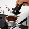 Mango y soporte de aluminio negro Barista Espresso Tamper 51-58mm Base Coffee Tamper con resorte