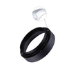 Anillos de dosificación Embudo de anillos de dosificación de polvo de café de aluminio con accesorio de cafetera de repuesto magnético negro (58 mm)